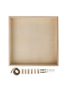 Fakeret hátfallal, 32x32x5cm