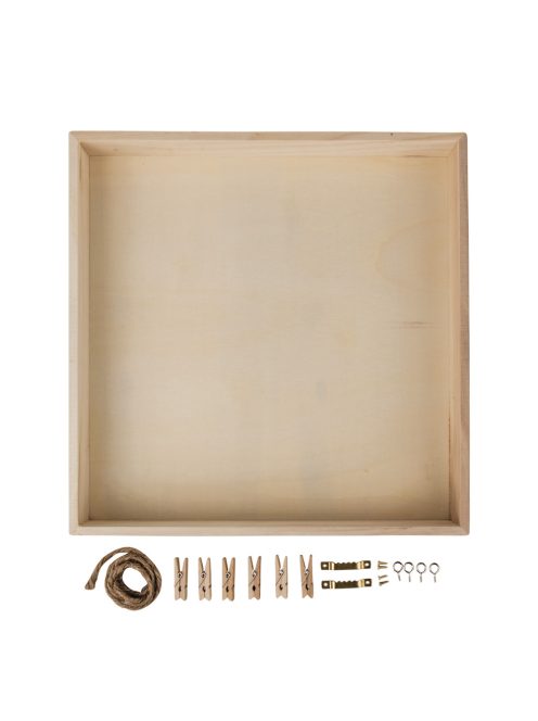 Fakeret hátfallal, 32x32x5cm