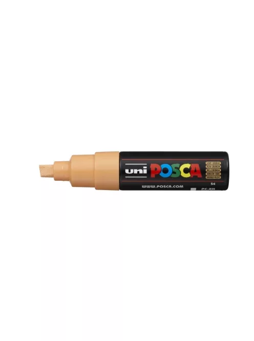 Dekormarker 8mm, Uni Posca PC-8K világos narancs