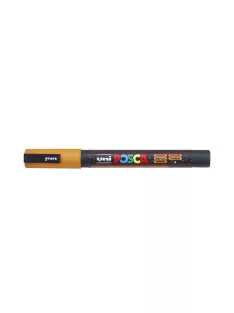 Dekormarker 0,9-1,3mm, Uni-Posca PC-3ML csillámló narancs