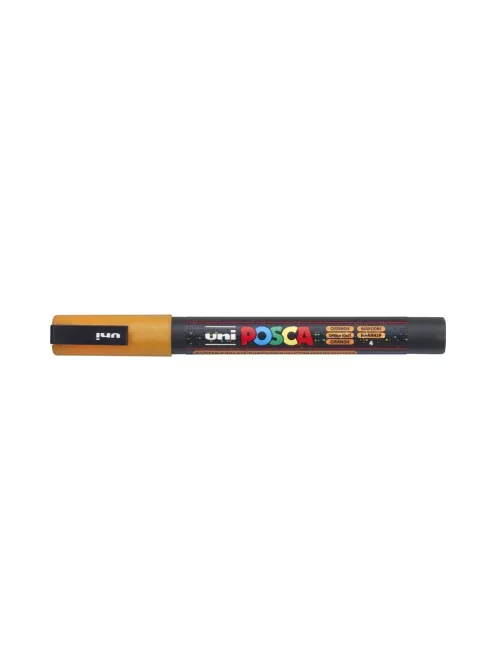 Dekormarker 0,9-1,3mm, Uni-Posca PC-3ML csillámló narancs