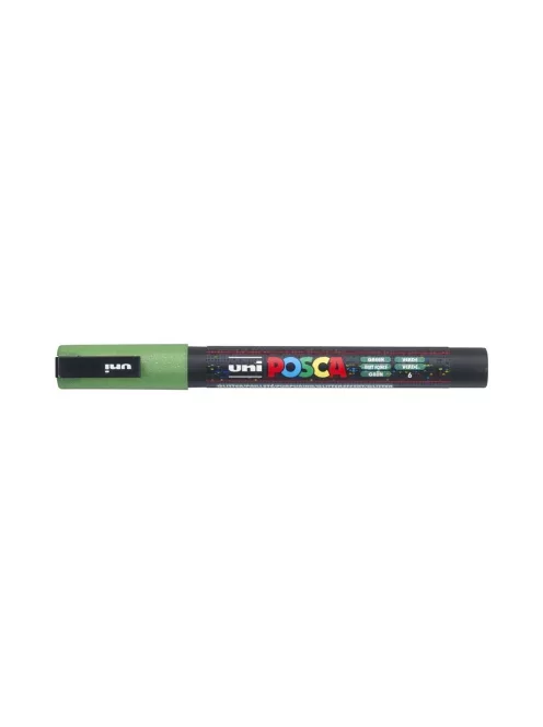 Dekormarker 0,9-1,3mm, Uni-Posca PC-3ML csillámló zöld