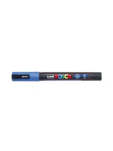 Dekormarker 0,9-1,3mm, Uni-Posca PC-3ML csillámló kék