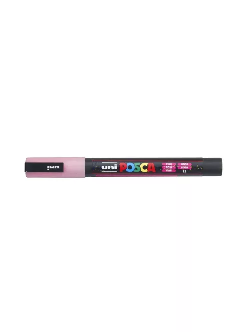 Dekormarker 0,9-1,3mm, Uni-Posca PC-3ML csillámló rózsaszín