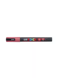 Dekormarker 0,9-1,3mm, Uni-Posca PC-3ML csillámló piros