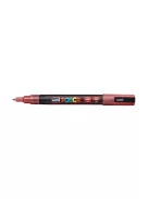 Dekormarker 0,9-1,3mm, Uni-Posca PC-3ML csillámló piros