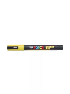 Dekormarker 0,9-1,3mm, Uni-Posca PC-3ML csillámló sárga