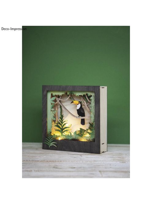 Fa építőkészlet XL tukán, natúr, 53x53x14,5cm, 1 db