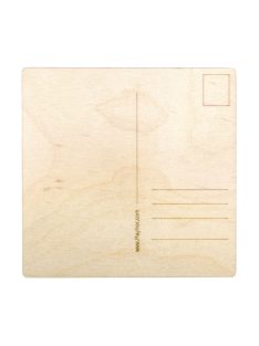 Fa képeslap, négyzet, natúr, 14,8x14,8x0,3cm, 2 db