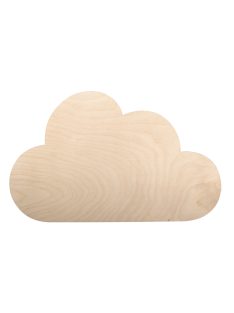   Fa építőkészlet felhős lámpa, natúr, 31 x 18,5 x 7,5 cm, 6-darabos készlet