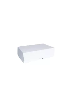 Irattári doboz téka A4, 375x250x115mm, savmentes, fehér