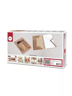   Barkácscsomag parafa "Jegyzetfüzet tollakkal", 6 darabos