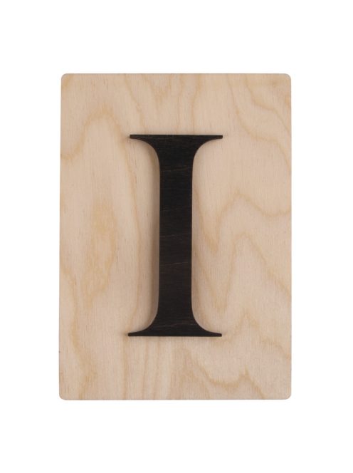 Fabetű I,  fekete, 10,5x14,8cm