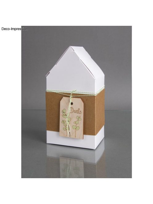 H-Anhänger "Danke", natúr, 4,8x8,2cm