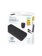 Powerbank szett 20000 mAh +20W PD töltő Platinet fekete