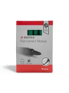 Alkoholos marker 3mm, kerek végű A-series zöld