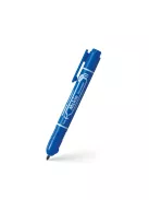 Alkoholos marker 1,3 mm, nyomógombos, Zebra Mckie Retractable írásszín kék