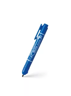   Alkoholos marker 1,3 mm, nyomógombos, Zebra Mckie Retractable írásszín kék