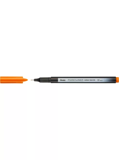 Rostirón, tűfilc 0,4mm, Pentel Pointliner narancssárga