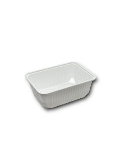   Elviteles doboz - szögletes alj PP 1000 ml 50 db/csomag fehér