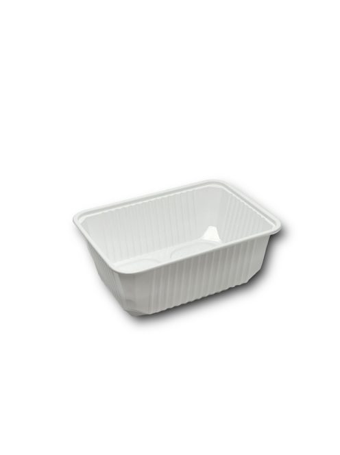 Elviteles doboz - szögletes alj PP 1000 ml 50 db/csomag fehér