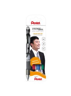   Rollertoll zselés 0.7mm, Pentel EnerGel BL77-4, fekete, kék, piros, zöld