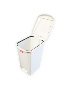 Szemetes kuka pedálos műanyag 25 literes fehér UP401-001