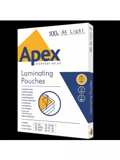 Lamináló fólia A4, 80 mic. 100 db/doboz, Apex Light