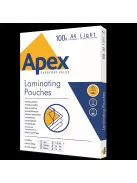 Lamináló fólia A4, 80 mic. 100 db/doboz, Apex Light