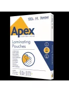 Lamináló fólia A4, 100 mic. 100 db/doboz, Apex Standard