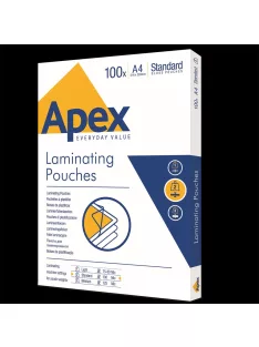 Lamináló fólia A4, 100 mic. 100 db/doboz, Apex Standard
