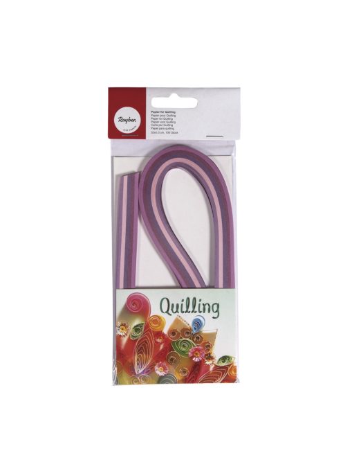 Quillingpapír, lila árnyalatok 50x0,3 cm, 110 g/m2, 100 db