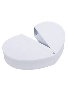   Papírmasé ajándékdoboz, szív, fehér, 12x11,5x3cm, nyitható