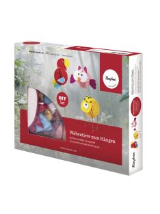   Barkácscsomag: méhsejtpapír-állatok, bagoly/tigris/papagáj, Box 3 db