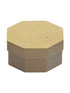 Papírmasé doboz, nyolcszögl., 9,5x9,5x4,5cm