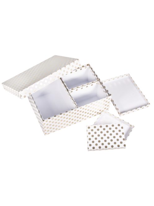 Ajándékdoboz-készlet, 4-darabos, 10x15x10,5 -21,5x31,5x11,5 cm