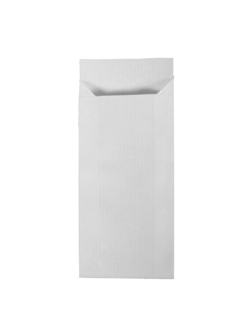 Mini papírtasak, fehér, 5,3x11,5 cm, 50 db