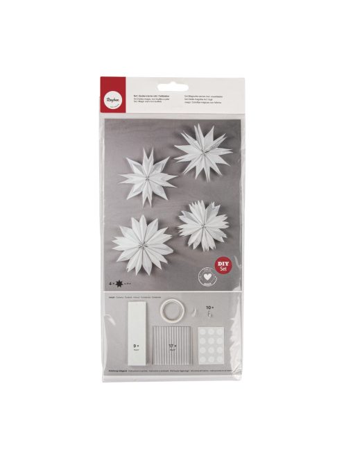 Set: Zaubersterne inkl. Faltblätter, ezüst, SB-Btl