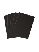 Barkácskarton, A4, fekete, 220g/m2, 50Blatt