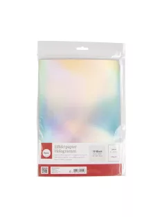 Hologramos effektpapír, A4, ezüst, 210g/m2, 10 lap