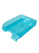 Irattálca műanyag 550 extra széles 345x270x67mm, Bluering®, áttetsző kék