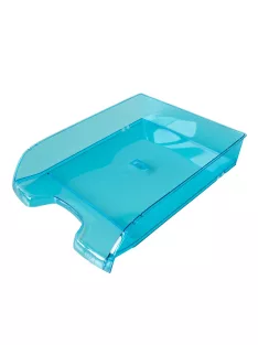   Irattálca műanyag 550 extra széles 345x270x67mm, Bluering®, áttetsző kék