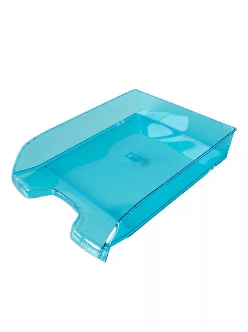 Irattálca műanyag 550 extra széles 345x270x67mm, Bluering®, áttetsző kék