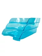 Irattálca műanyag 550 extra széles 345x270x67mm, Bluering®, áttetsző kék