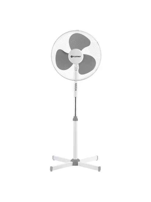 Ventilátor álló 16" 40cm átmérő 40W, szürke Platinet