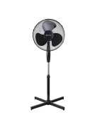 Ventilátor álló 16" 40cm átmérő 40W, fekete Platinet
