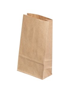   Papírzacskó, barna, élelmiszerhez is használható, 8,8x4, 6x16,2 cm, 8 db