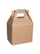 Ajándékdoboz fogantyúval, élelmiszerhez is használható 7, 1x4, 3x4,2 cm, 4 db
