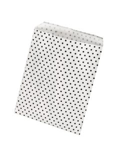   Papírzacskó élelmiszerhez is, 12,9x16,8 cm, fehér pöttyökkel, 25 db