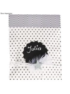   Papírzacskó élelmiszerhez is, 12,9x16,8 cm, fehér pöttyökkel, 25 db